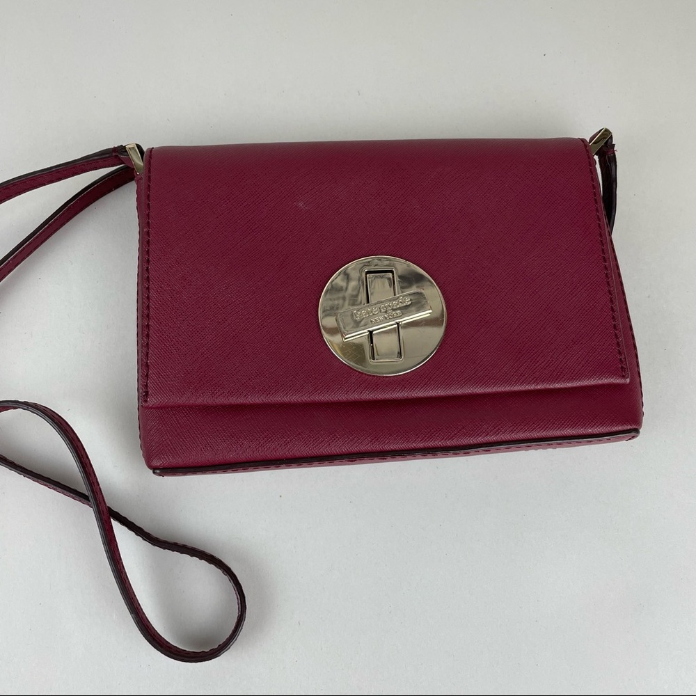 Kate Spade Newbury Lane Crossbody Bag in Maroon